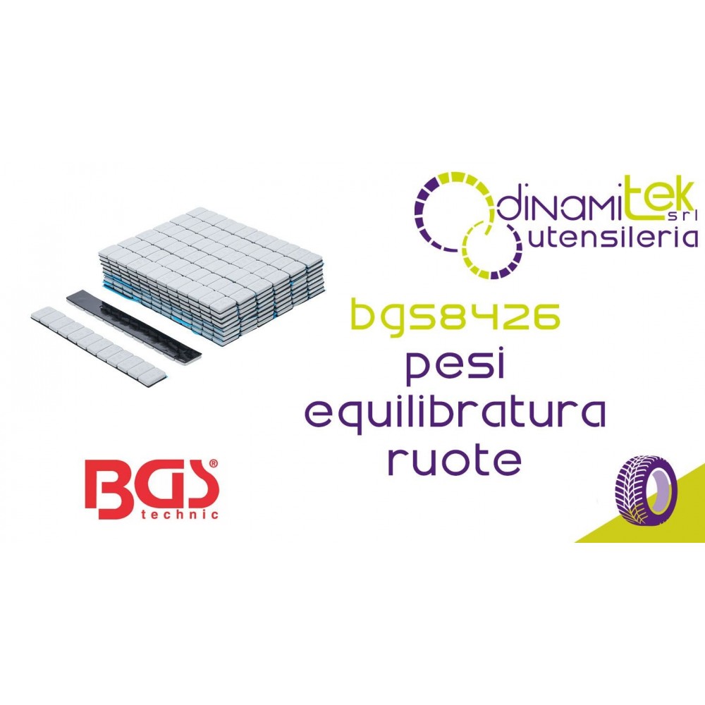 BGS TECHNIC BGS8426 PESI PER EQUILIBRATURA RUOTE Dinamitek 1