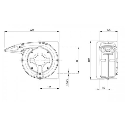 6142/PRL/IP65 AVVOLGICAVO INDUSTRIALE SERIE 6000PRL IP65 ZECA Dinamitek 3