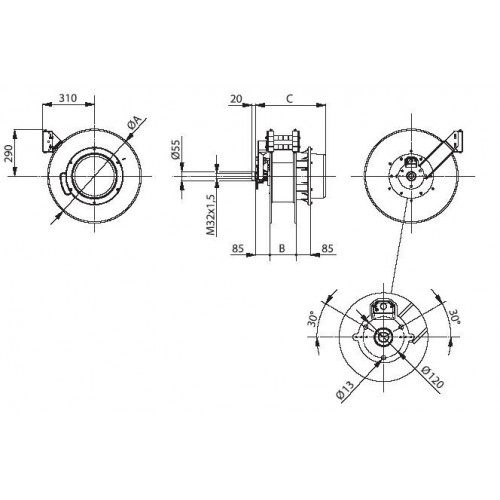 AVVOLGICAVO INDUSTRIALE SERIE 1700 Dinamitek 3
