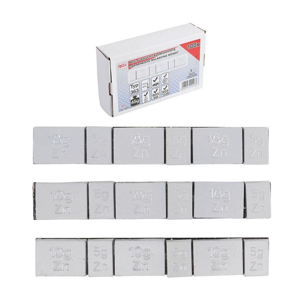 BGS TECHNIC BGS9426 PESI PER EQUILIBRATURA RUOTE Dinamitek 2