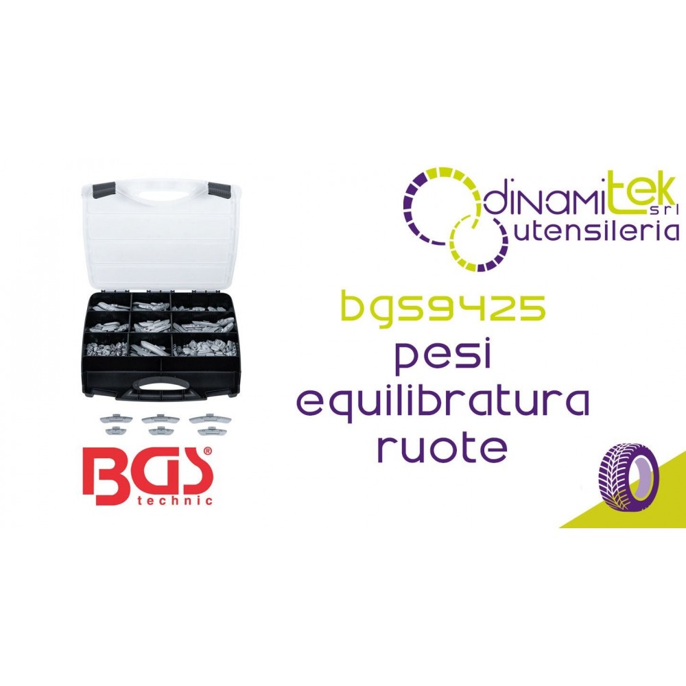 BGS TECHNIC BGS9425 PESI PER EQUILIBRATURA RUOTE Dinamitek 1
