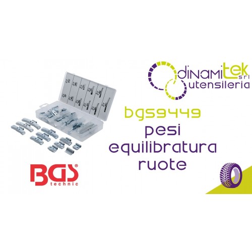 BGS TECHNIC BGS9449 PESI PER EQUILIBRATURA RUOTE Dinamitek 1