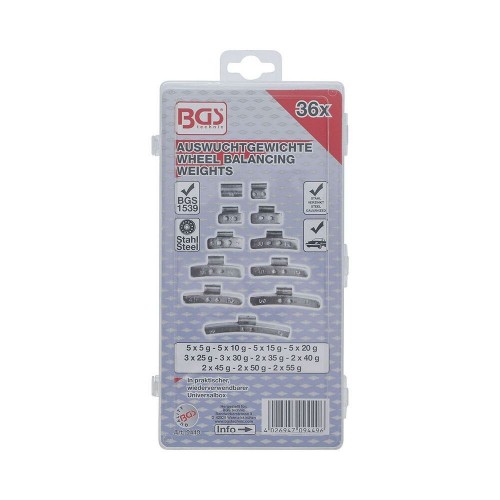 BGS TECHNIC BGS9449 PESI PER EQUILIBRATURA RUOTE Dinamitek 4