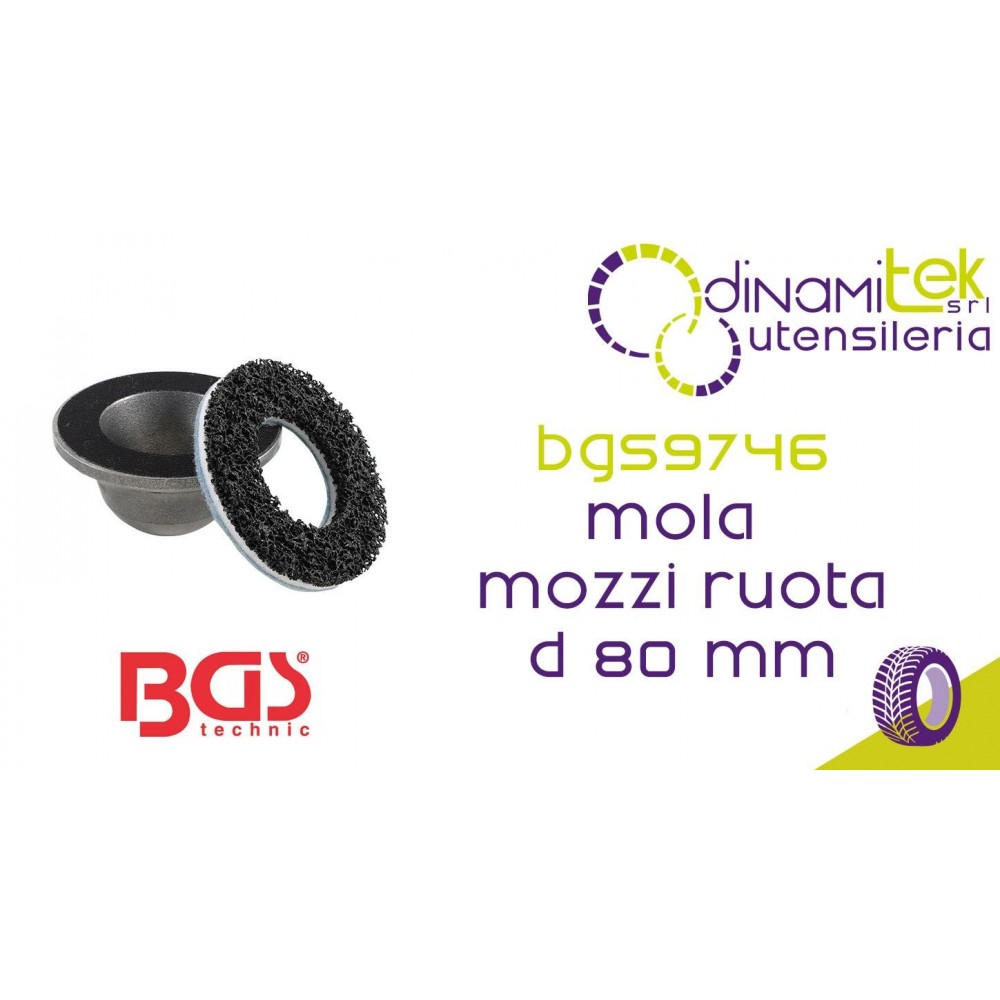 BGS TECHNIC BGS9746 MOLA PER MOZZI RUOTA CAMPANA IN ALLUMINIO CON ANIMA IN ACCIAIO D 80 mm Dinamitek 1