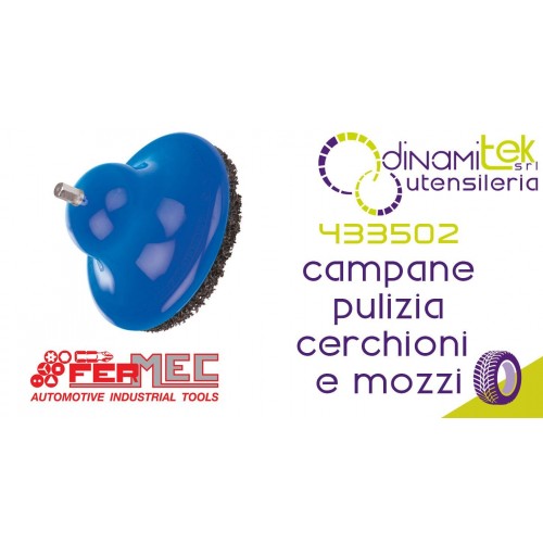 FERMEC 433502 CAMPANE PER PULIZIA MOZZI E CERCHIONI Dinamitek 1