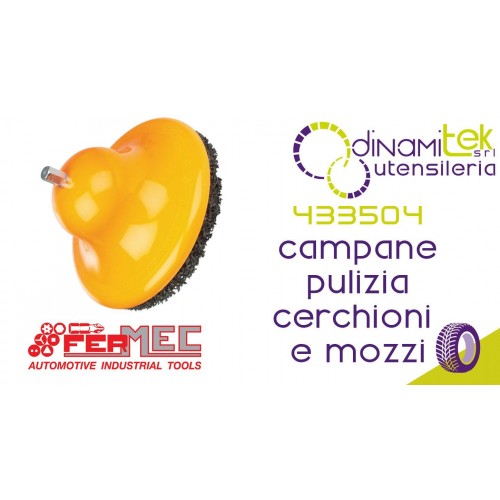 FERMEC 433504 CAMPANE PER PULIZIA MOZZI E CERCHIONI Dinamitek 1