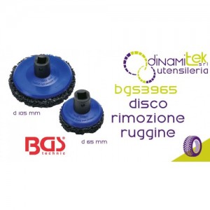 BGS TECHNIC BGS3965 DISCHI PER RIMOZIONE RUGGINE D 65 MM e D 105 MM Dinamitek 1
