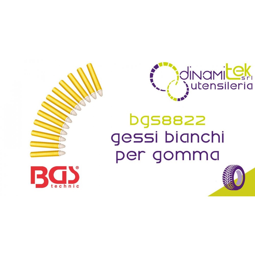 BGS TECHNIC BGS8822 GESSI BIANCHI PER GOMMA Dinamitek 1