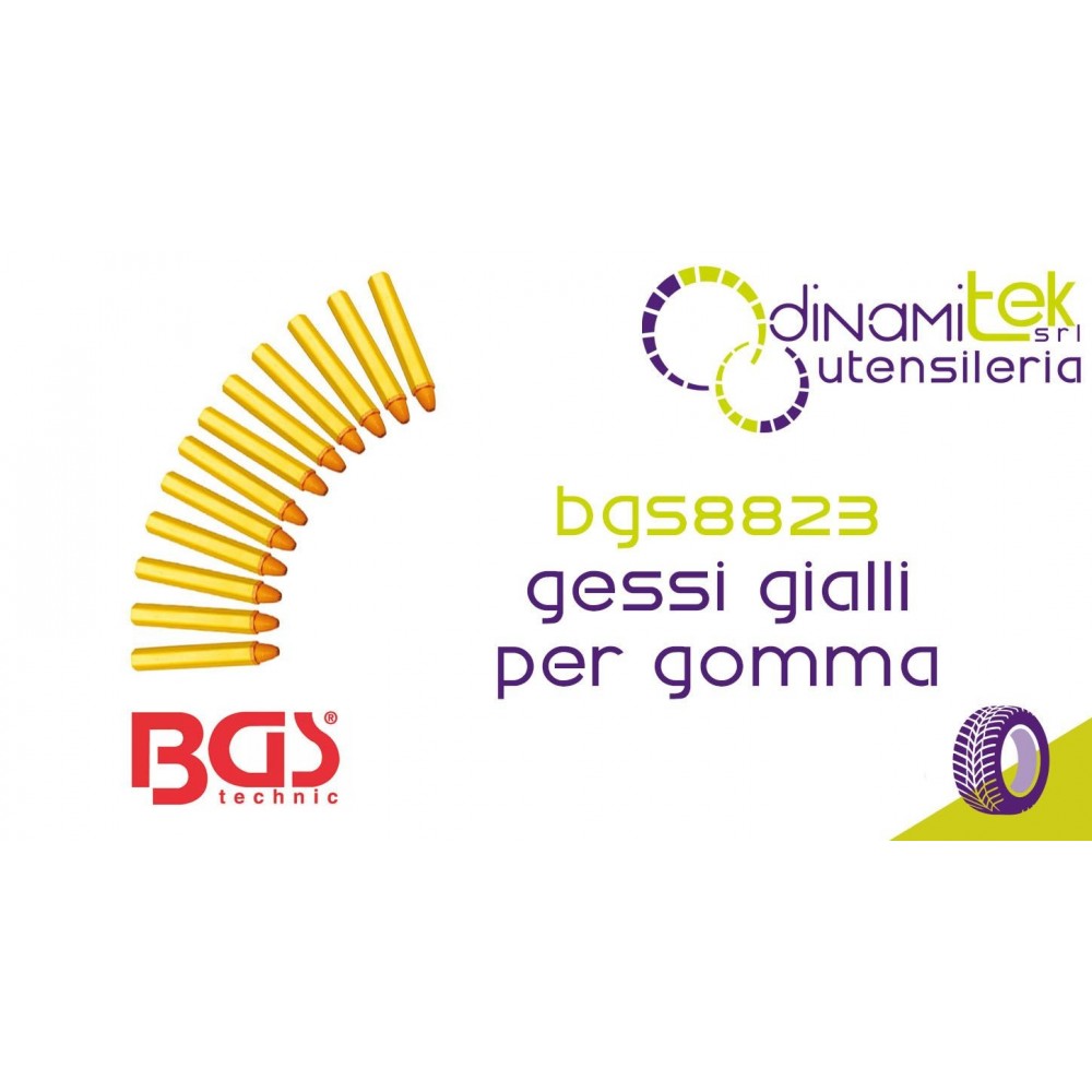BGS TECHNIC BGS8823 GESSI GIALLI PER GOMMA Dinamitek 1
