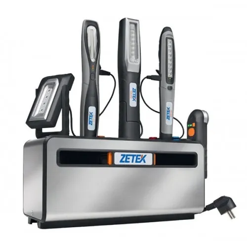 KB900 CHARGING BOX CON PARETI MAGNETICHE IN ACCIAIO INOX E 5 PRESE SCHUKO ZETEK Dinamitek 2