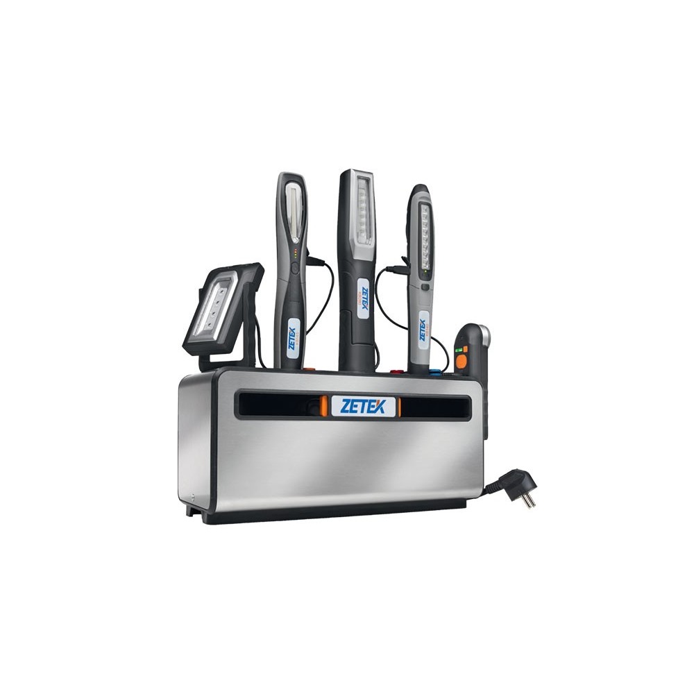 KB900 CHARGING BOX CON PARETI MAGNETICHE IN ACCIAIO INOX E 5 PRESE SCHUKO ZETEK Dinamitek 2