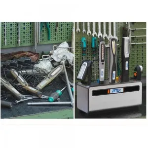 KB900 CHARGING BOX CON PARETI MAGNETICHE IN ACCIAIO INOX E 5 PRESE SCHUKO ZETEK Dinamitek 3