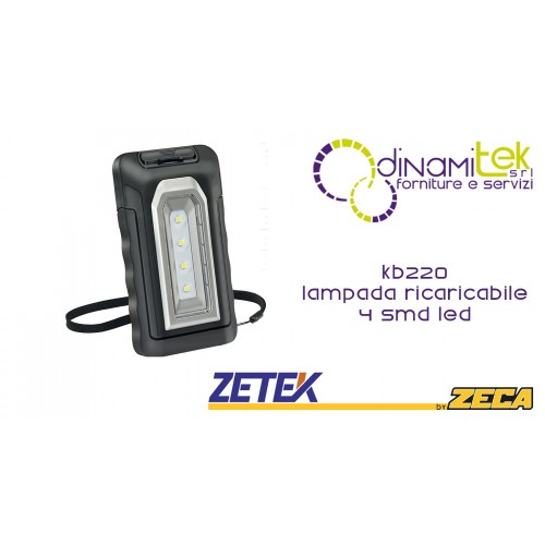 ZETEK KB220 LAMPADA RICARICABILE TASCABILE 4SMD Dinamitek 1