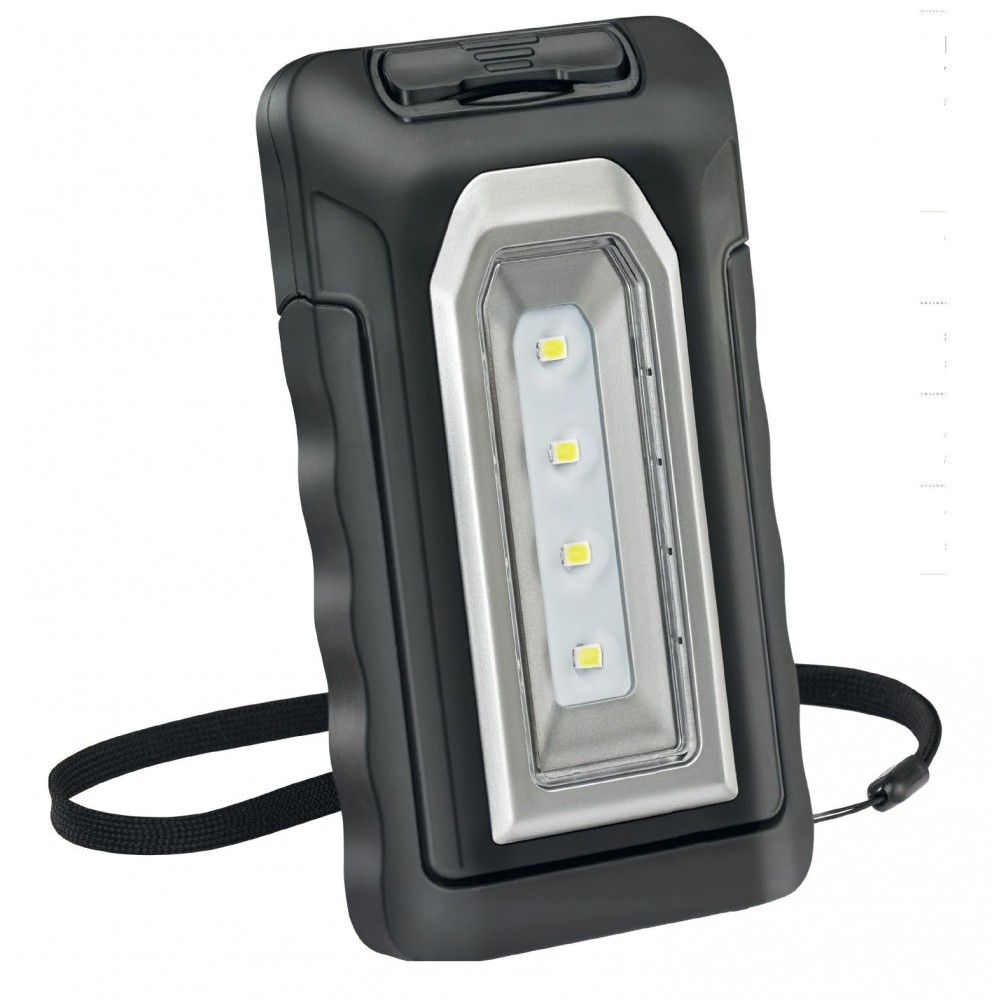 KB220 LAMPADA RICARICABILE TASCABILE CON 4 SMD LED(2W). CON CARICABATTERIE USB 100-240V E 12-24V ZETEK Dinamitek 2