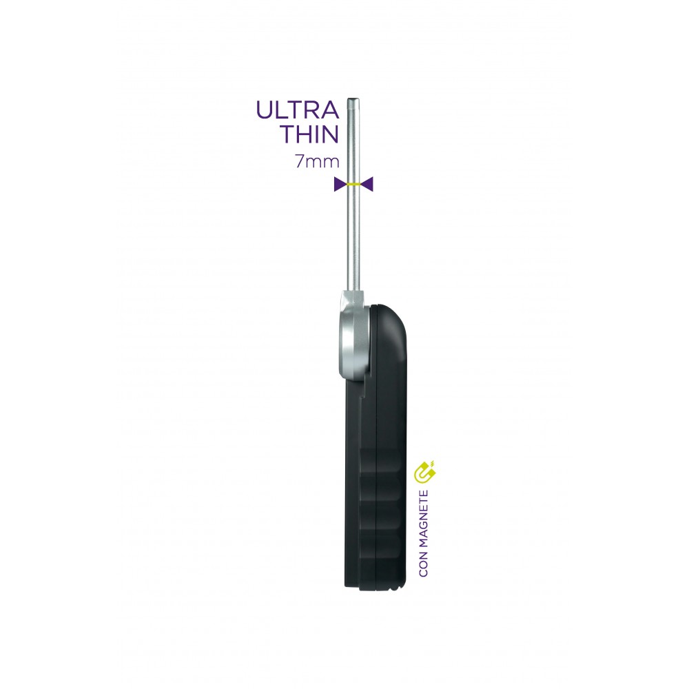KB260 LAMPADA RICARICABILE ULTRASOTTILE CON 8 SMD LED(2,5W). CON CARICABATTERIE USB 100-240V E 12-24V ZETEK Dinamitek 3
