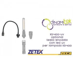 KB400-UV OPTIONAL LAMPADA RICARICABILE KB400 TESTA SNODATA CON LED UV ZETEK Dinamitek 1