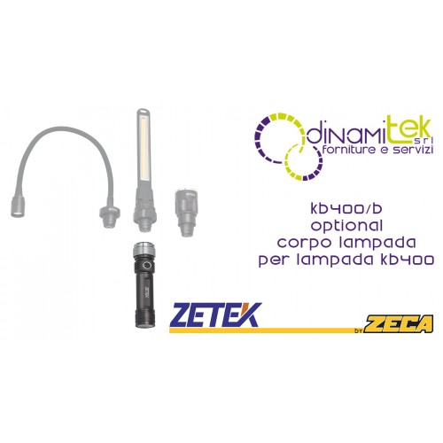 KB400/B CORPO LAMPADA KB400(NO LAMPADA) ZETEK Dinamitek 1