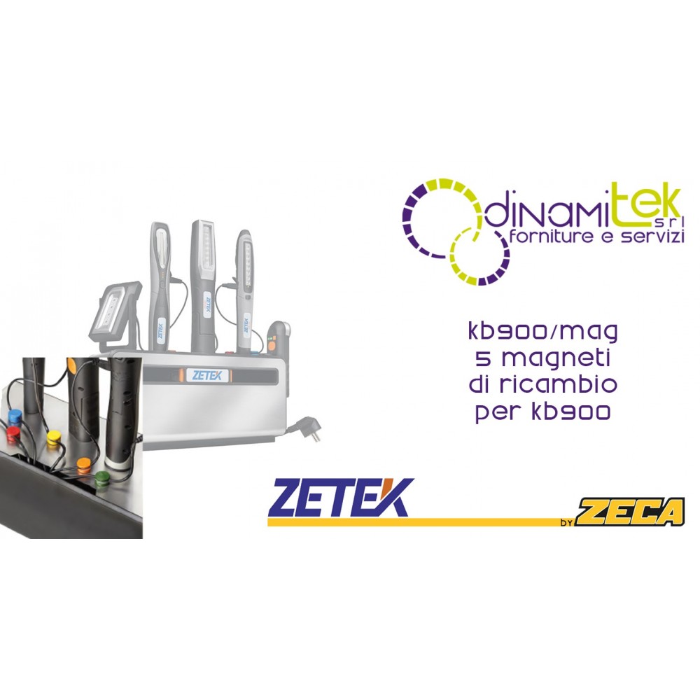KB900/MAG MAGNETI COLORATI DI RICAMBIO PER BASE KB900 ZETEK Dinamitek 1