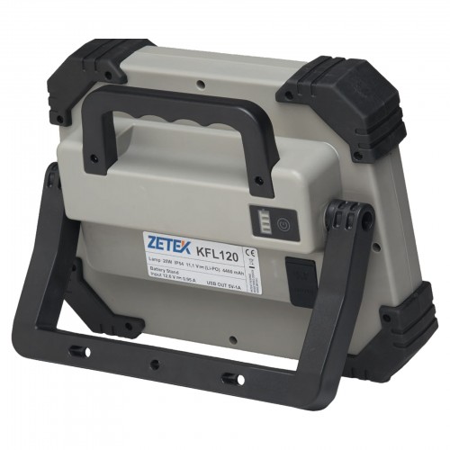 KFL120 LAMPADA DA CANTIERE RICARICABILE CON 64 SMD LED(20W). CON CARICABATTERIE 100-240V ZETEK Dinamitek 4