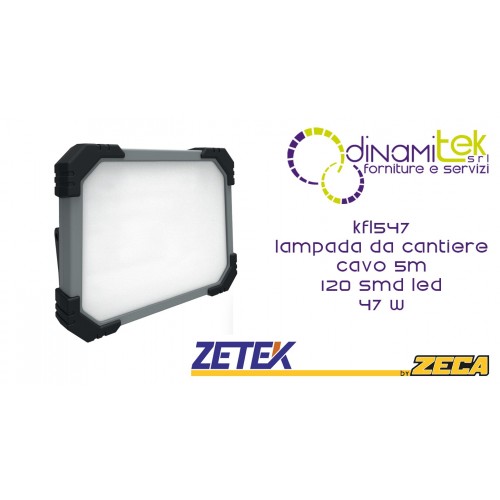 KFL547 LAMPADA DA CANTIERE A CAVO(5m) CON 120 SMD LED(47W) ZETEK Dinamitek 1