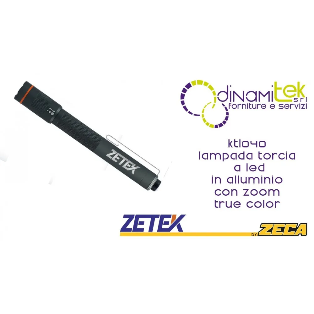 ZETEK KTL040 LAMPADA TORCIA LED TRUE COLOR Dinamitek 1