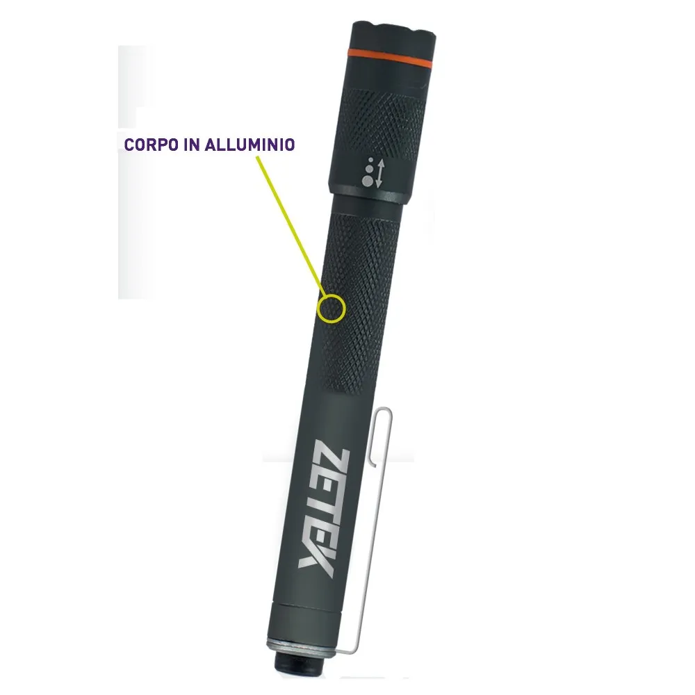 ZETEK KTL040 LAMPADA TORCIA LED TRUE COLOR Dinamitek 2