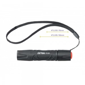 KTL030 TORCIA A LED 3W, IN ALLUMINIO. LUNGHEZZA 115mm ZETEK Dinamitek 2