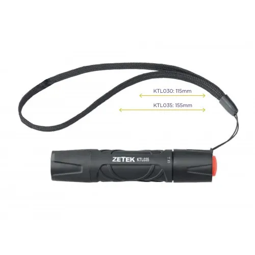 KTL035 TORCIA A LED 3W, IN ALLUMINIO. LUNGHEZZA 155mm ZETEK Dinamitek 2