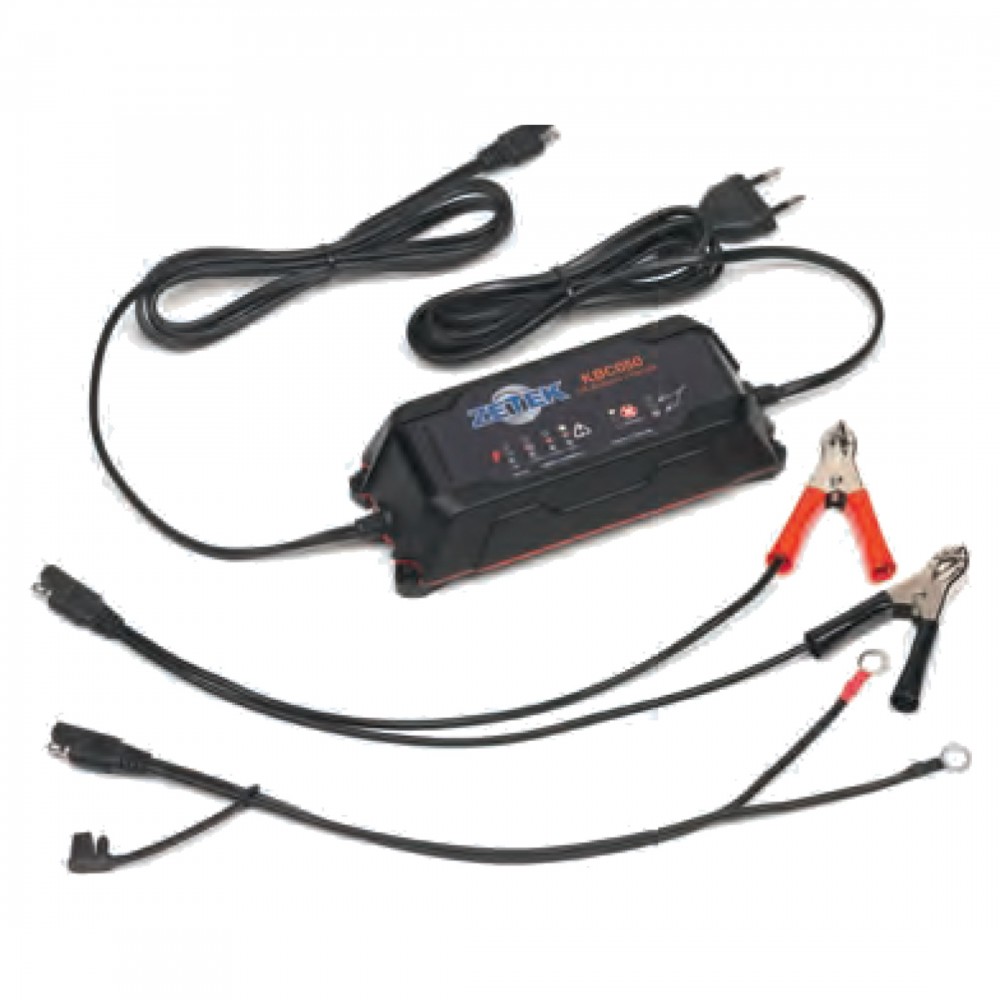 KBC030 CARICABATTERIE CON FUNZIONE DI MANTENIMENTO DI CARICA 12V-3A ZETEK Dinamitek 2