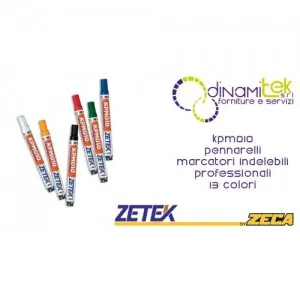 KPMP010 PENNARELLO MARCATORE INDELEBILE COLORE A SCELTA ZETEK Dinamitek 1
