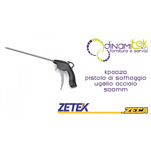 KPA015 PISTOLA DI SOFFIAGGIO, LUNGHEZZA 215-310 mm (ESTENSIBILE), UGELLO IN GOMMA ZETEK Dinamitek 1