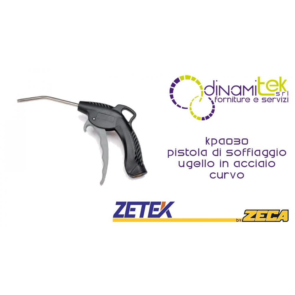 KPA030 PISTOLA DI SOFFIAGGIO CON UGELLO LUNGO IN ACCIAIO ZETEK Dinamitek 1
