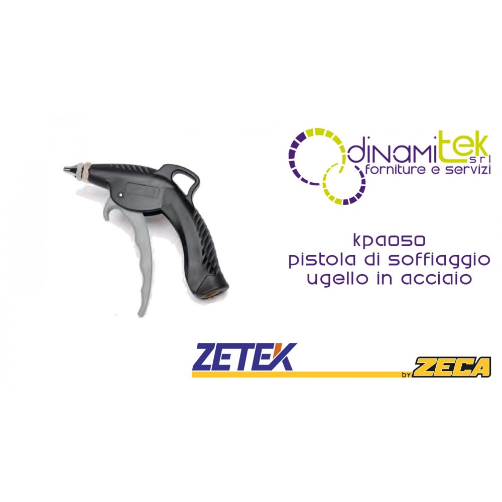 KPA050 PISTOLA DI SOFFIAGGIO CON UGELLO CORTO IN ACCIAIO ZETEK Dinamitek 1