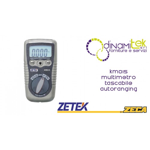 KM015 MULTIMETRO TASCABILE AUTORANGING ZETEK Dinamitek 1
