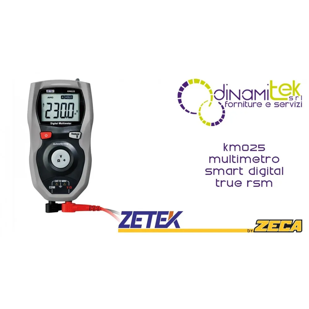 KM025 MULTIMETRO SMART DIGITAL-TRUE RSM ZETEK Dinamitek 1