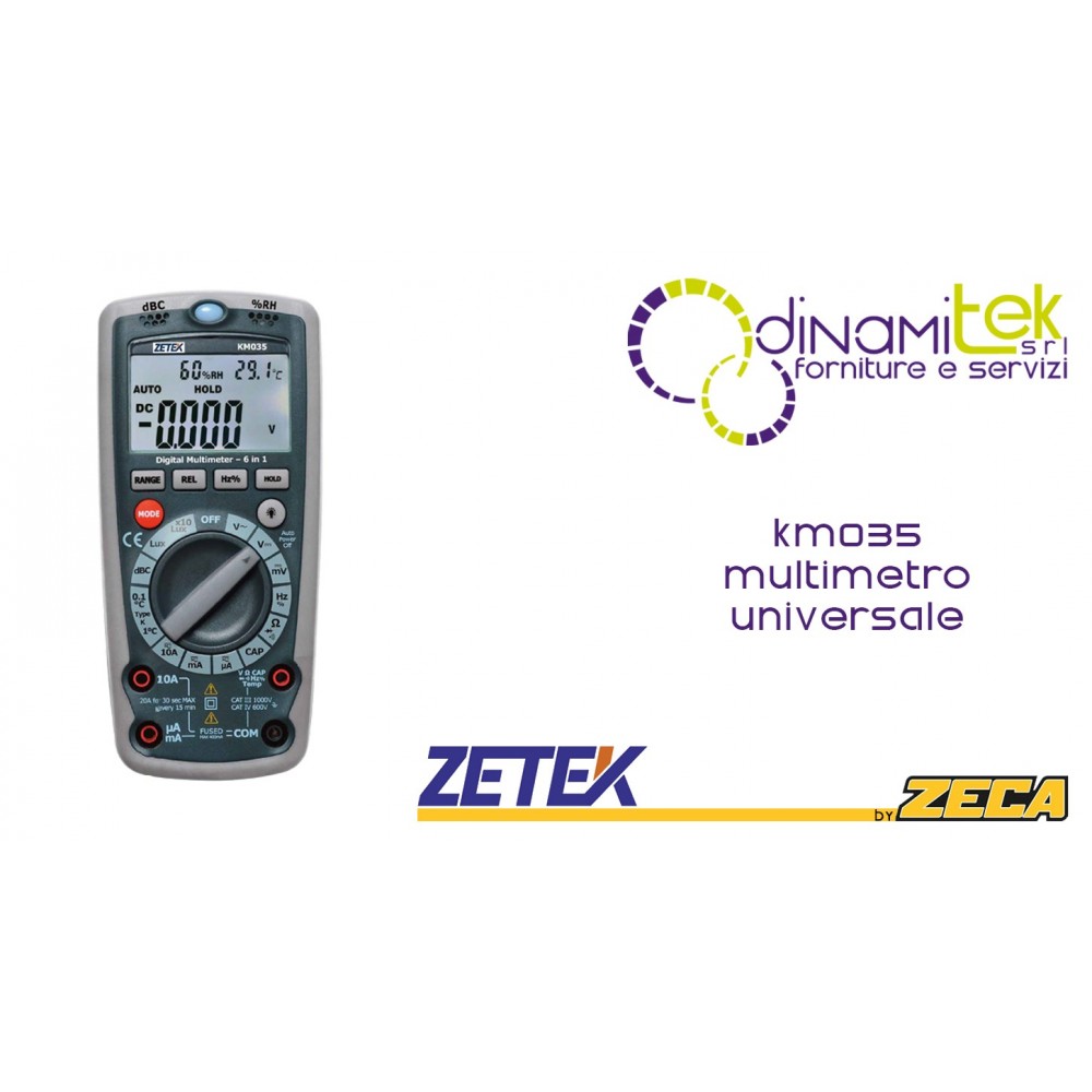 KM035 MULTIMETRO UNIVERSALE ZETEK Dinamitek 1