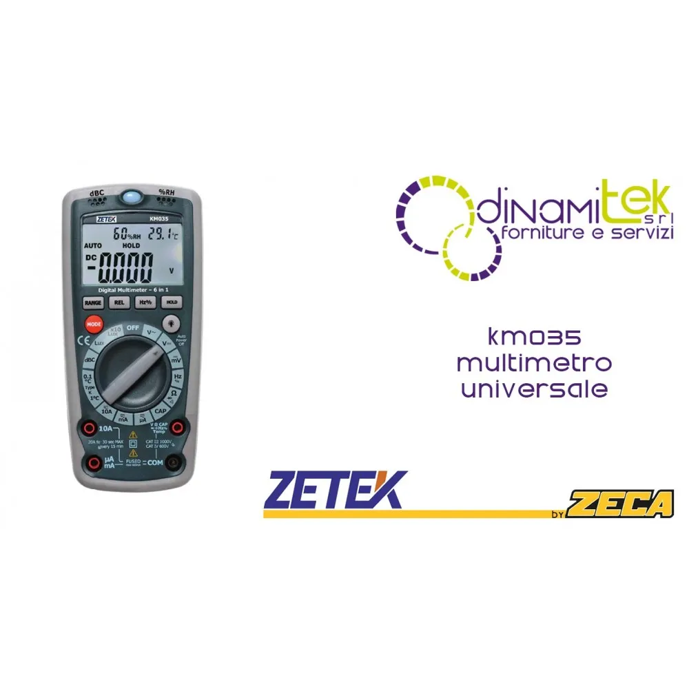 KM035 MULTIMETRO UNIVERSALE ZETEK Dinamitek 1