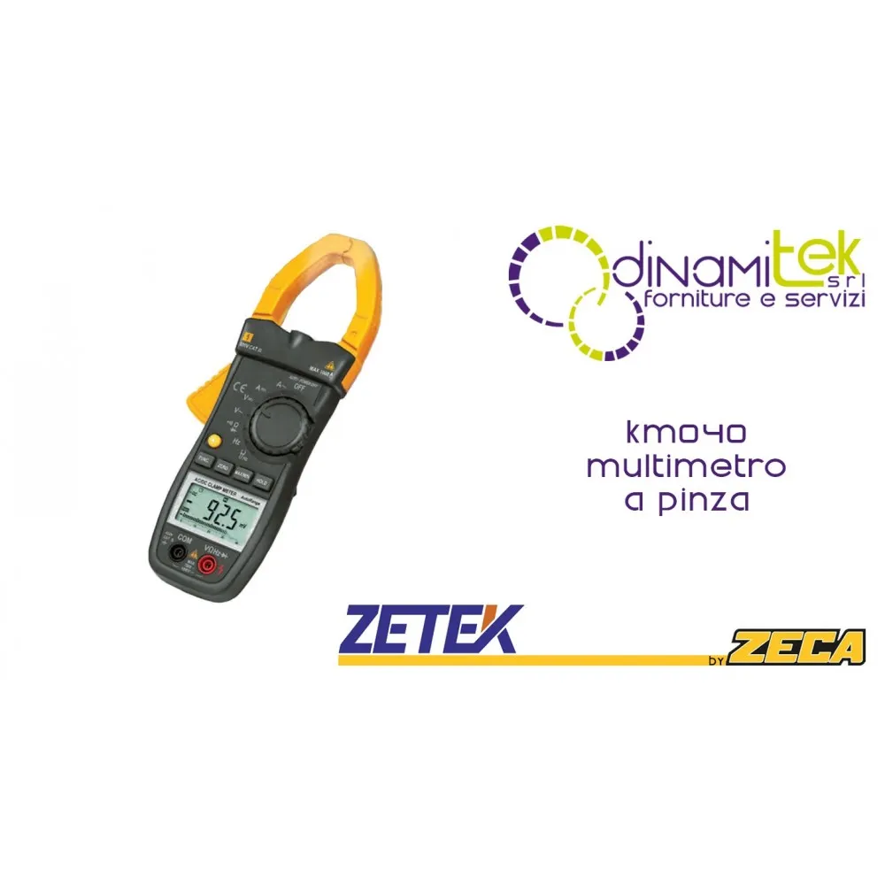 KM040 MULTIMETRO A PINZA ZETEK Dinamitek 1