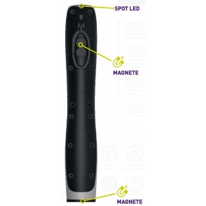 KB145 LAMPADA RICARICABILE IP65 CON COB LED(3W) + 1 W SPOT LED. CON CARICABATTERIE USB 100-240V ZETEK Dinamitek 3