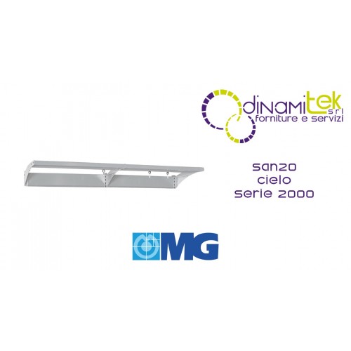 SAN20 CIELO PER BANCO CON BINARIO PER GANCI PORTAUTENSILI mm 2000 MG SERIE 2000 Dinamitek 1