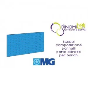 KSA03L COMPOSIZIONE PER BANCO IN LEGNO mm 1500 CON 2 MONTANTI h672 E 2 PANNELLI mm 1500 MG Dinamitek 1