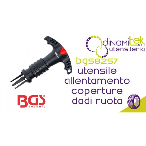 BGS TECHNIC BGS8257 UTENSILE DI ALLENTAMENTO COPERTURE DADI RUOTA Dinamitek 1