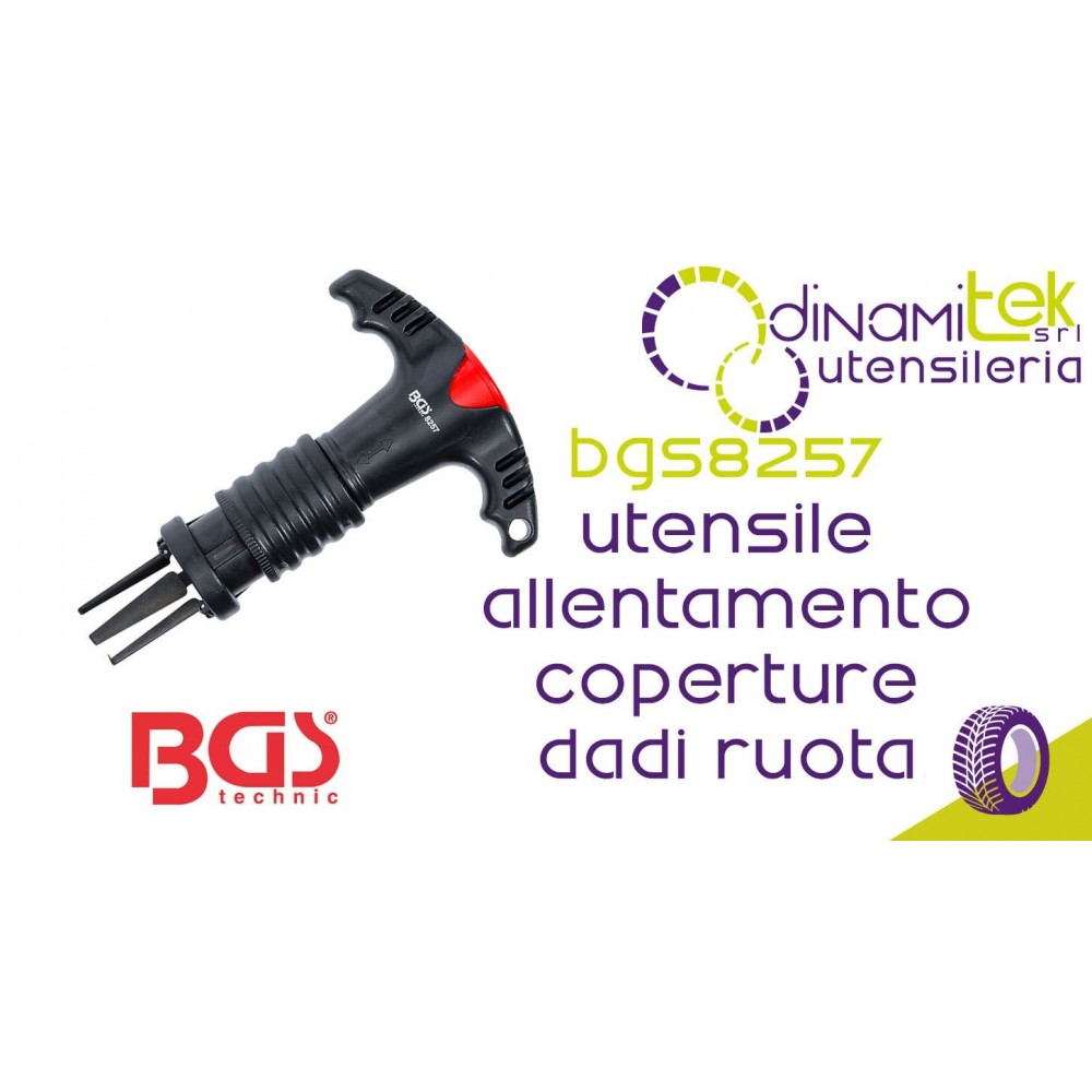 BGS TECHNIC BGS8257 UTENSILE DI ALLENTAMENTO COPERTURE DADI RUOTA Dinamitek 1