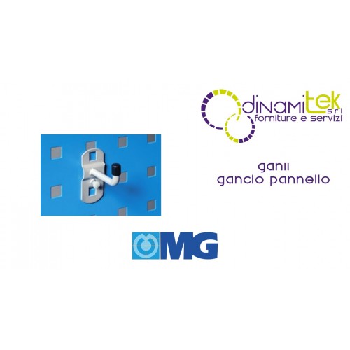 GAN11 GANCIO PER PANNELLO FORO QUADRO mm 35 MG Dinamitek 1