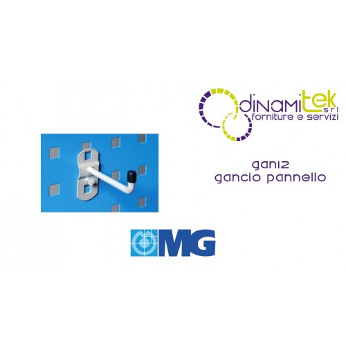 GAN12 GANCIO PER PANNELLO FORO QUADRO mm 75 MG Dinamitek 1