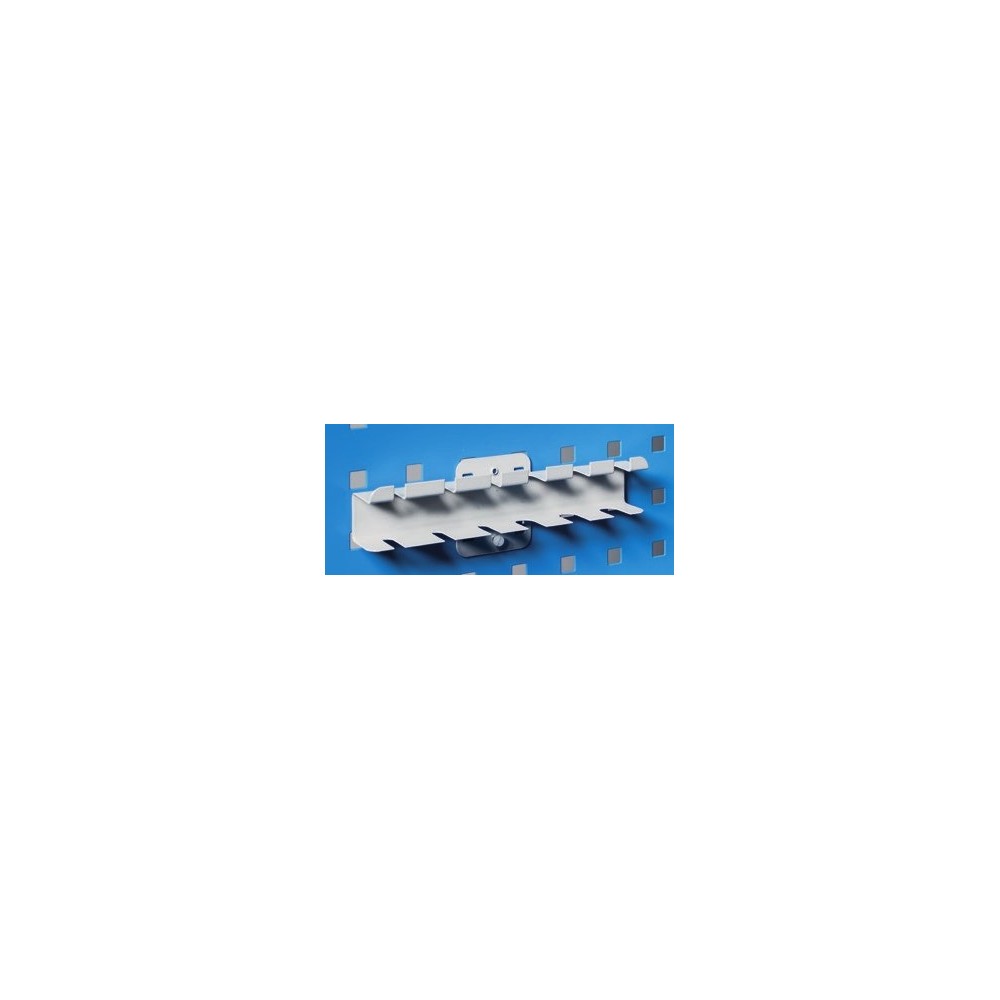GAN41 GANCIO PORTACACCIAVITI PER PANNELLO FORO QUADRO mm 200x30x40h MG Dinamitek 2