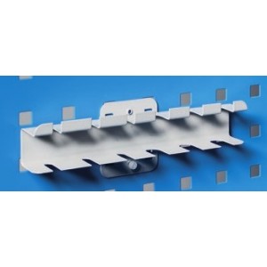 GAN41 GANCIO PORTACACCIAVITI PER PANNELLO FORO QUADRO mm 200x30x40h MG Dinamitek 2