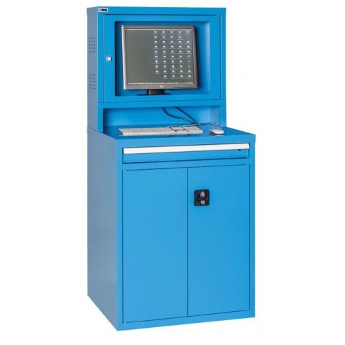 ACP17 ARMADIO PORTA PC con vano monitor in policarbonato mm 717x640x1600h MG Dinamitek 2