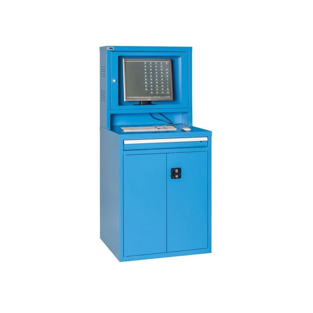 ACP17 ARMADIO PORTA PC con vano monitor in policarbonato mm 717x640x1600h MG Dinamitek 2