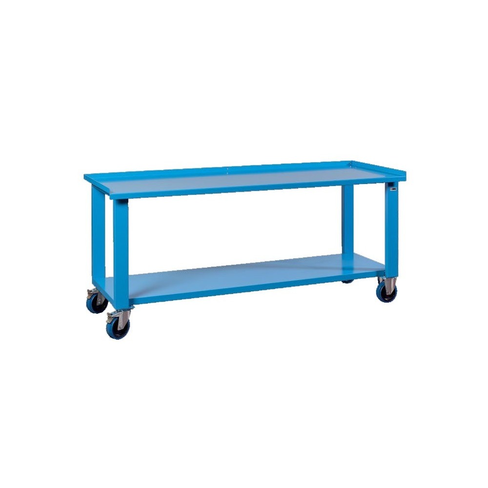 MG132 BANCO SU RUOTE PIANO IN LAMIERA mm1000x700x870h MG SERIE MG Dinamitek 2